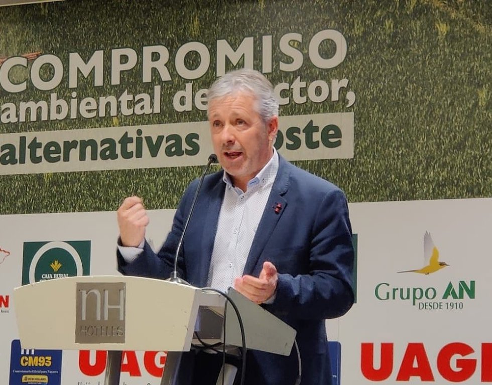 Archivo - El presidente de UAGN, Félix Bariain.