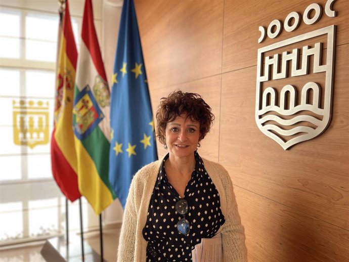 La portavoz del Equipo de Gobierno Local, Celia Sanz, tras la comparecencia de prensa de la Junta de Gobierno Local