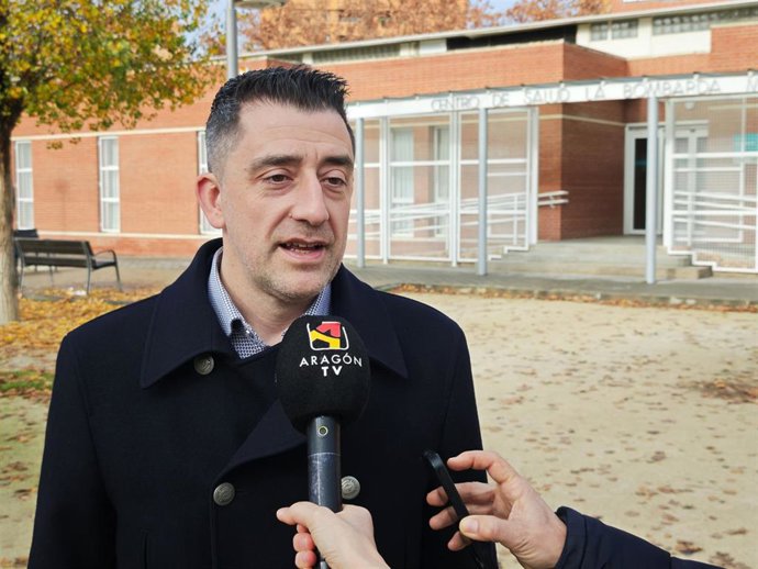 El portavoz de Sanidad del PSOE en las Cortes de Aragón, Iván Carpi.