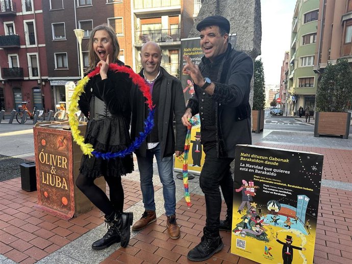 Presentación de las actuaciones de magia programadas en Barakaldo durante la Navidad.