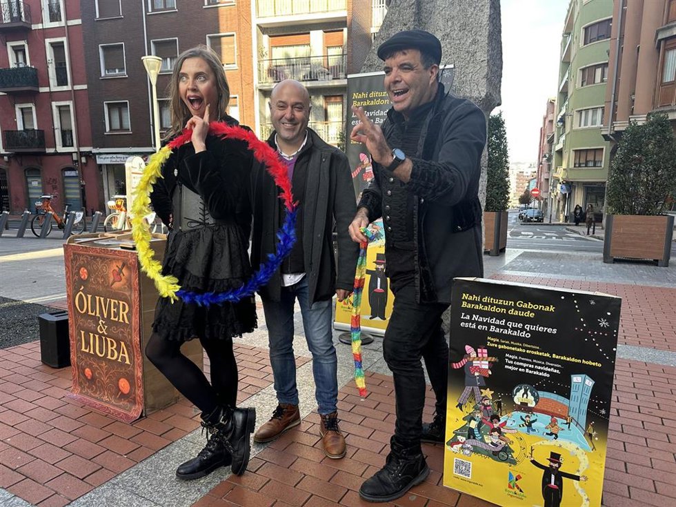 Presentación de las actuaciones de magia programadas en Barakaldo durante la Navidad.