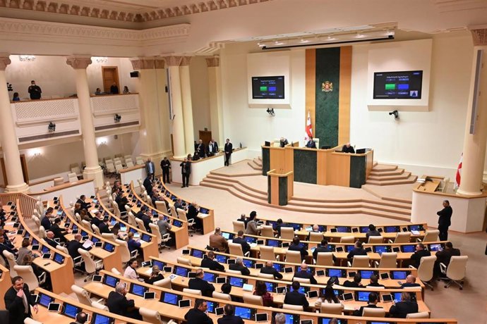 Votación en el Parlamento de Georgia