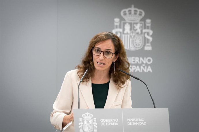 Archivo - Imagen de archivo de la ministra de Sanidad, Mónica García.