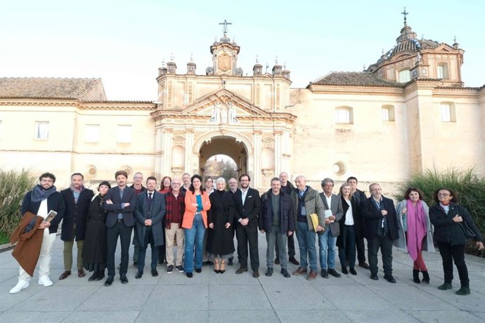 La consejera de Cultura y Deporte, Patricia del Pozo, en el encuentro de Fundaciones del 27.