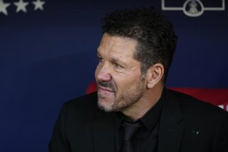 Diego Simeone, head coach of Atletico de Madrid, looks on during the Spanish League, LaLiga EA Sports, football match played between Atletico de Madrid and Valencia CF at Riyadh Air Metropolitano Stadium on December 13, 2025, in Madrid, Spain.