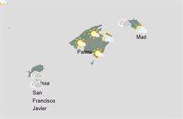 El tiempo hoy, jueves 18 de diciembre, en Baleares.