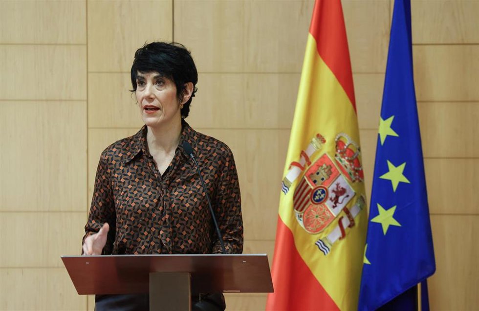 La ministra de Inclusión, Seguridad Social y Migraciones, Elma Saiz, durante la jornada Migración, fuente de riqueza, en el CREADE de Pozuelo, a 17 de diciembre de 2025, en Pozuelo de Alarcón, Madrid (España). El acto se ha celebrado para conmemorar e