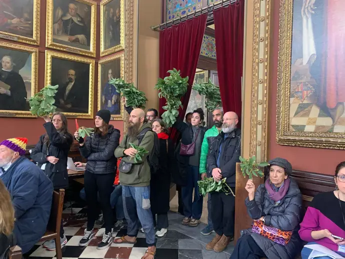 Protesta de vecinos en Palma