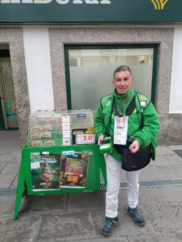 El vendedor de la ONCE Francisco Santano