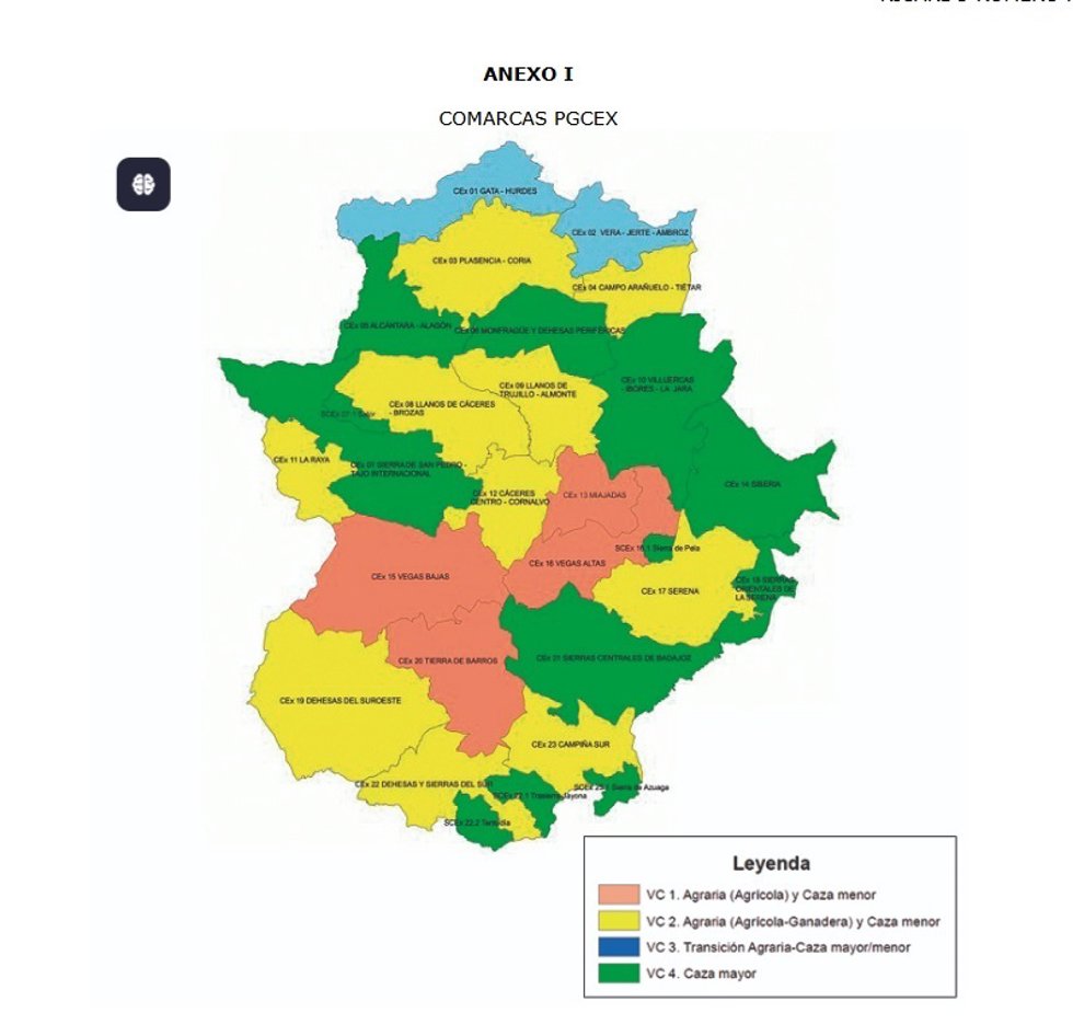 Mapa de comarcas