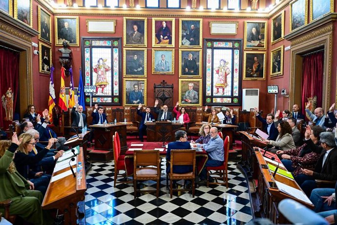 Momento de la votación de la entrega de los premios del Ayuntamiento de Palma de 2025.