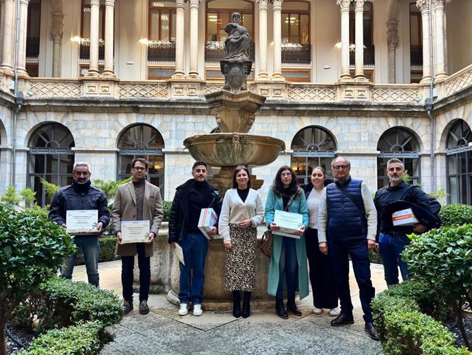 Foto de familia de los ganadores