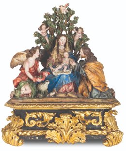 La obra 'Descanso en la huida a Egipto', fechada de 1691.