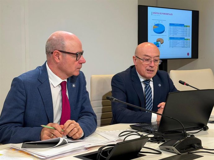 El rector y el gerente de la UGR presentan los presupuestos para 2026.