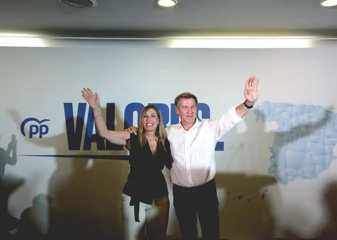 Alberto Núñez Feijóo y María Guardiola