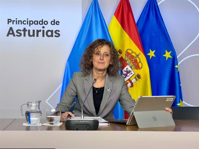 La consejera de Educación, Eva Ledo, en la presentación de los presupuestos de su rama para 2026.