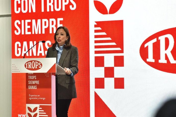 La delegada del Gobierno andaluz en Málaga, Patricia Navarro, en la inauguración sede TROPS Secadero
