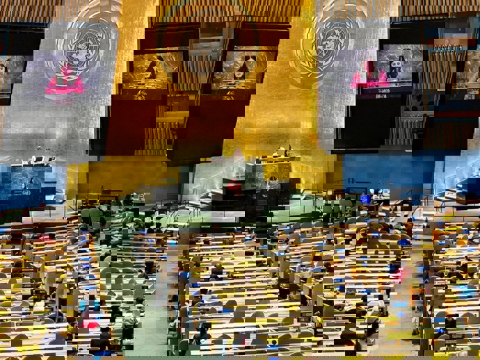 La fundadora y presidenta de Fundación Cibervoluntarios, Yolanda Rueda, ha intervenido este miércoles en la Asamblea General de las Naciones Unidas para reclamar la construcción de una soberanía digital ciudadana