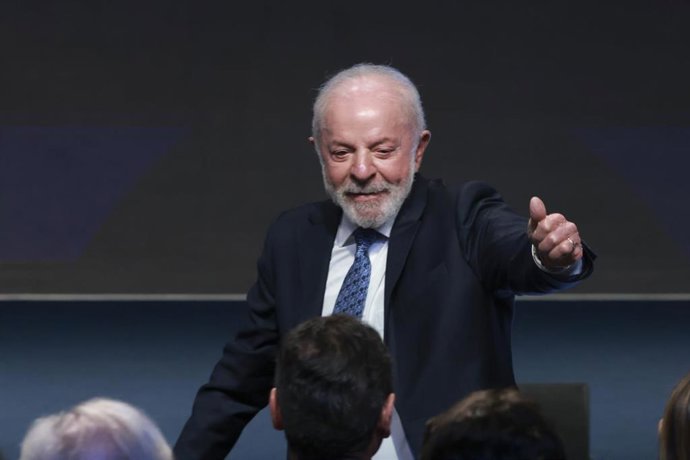 Luiz Inácio Lula da Silva, presidente de Brasil.