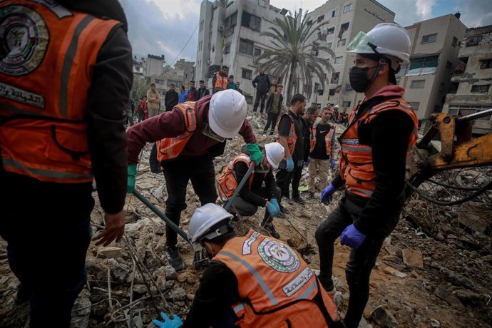 Imagen de archivo de la situación este mismo martes en Gaza