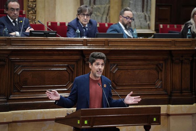 Archivo - El portaveu dels Comuns al Parlament, David Cid