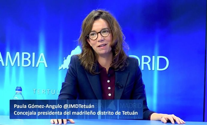 La concejala presidenta del distrito madrileño de Tetuán, Paula Gómez-Angulo (PP)