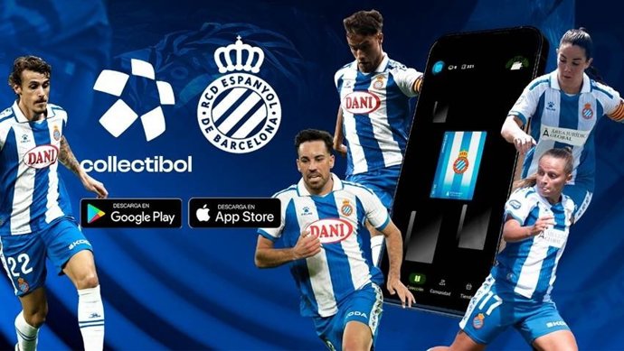 EL RCD Espanyol lanza un álbum oficial de cromos digitales a través de la app Collectibol