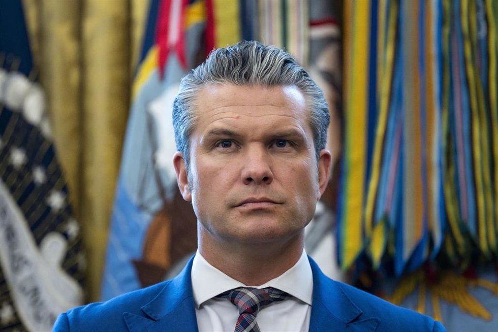El jefe del Pentágono, Pete Hegseth 