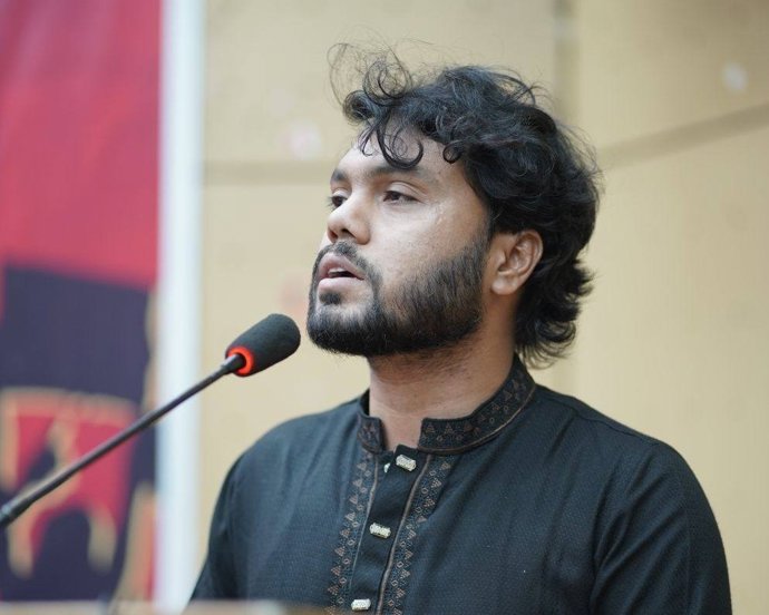 Archivo - El líder de la organización bangladesí Inqilab Mancha, Sharif Osman Hadi