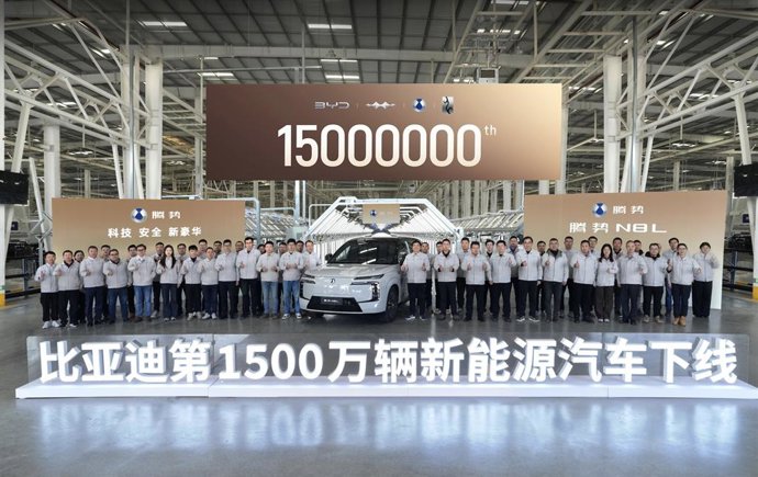 BYD alcanza los 15 millones de vehículos enchufables producidos