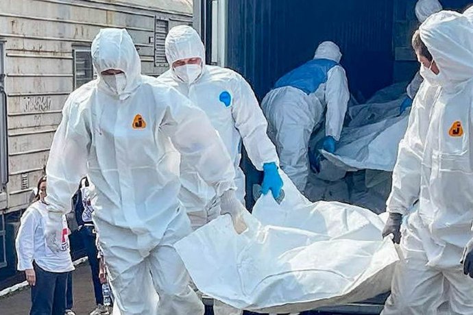 Archivo - JUNE 15, 2025: Russia hands over the bodies of servicemen of the Ukrainian Armed Forces to Ukraine as part of Istanbul agreements. Russia handed over 1,200 bodies; Ukraine has not handed over a single body to Russia. Best quality available. TASS