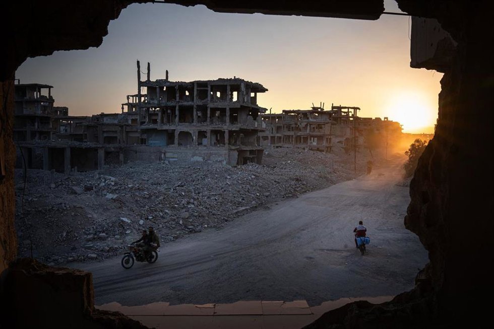 Archivo - Imagen de archivo del campo de refugiados palestino en Yarmuk (Siria) 