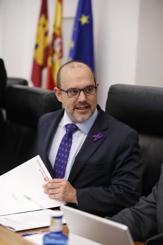 El presidente de las Cortes, Pablo Bellido.