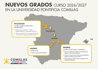 Nuevos grados de la Universidad Pontificia Comillas.