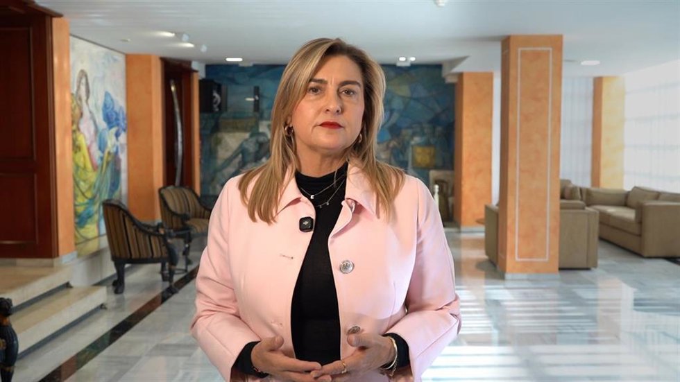 La portavoz del Grupo Parlamentario Socialista en la Asamblea Regional, Carmina Fernández