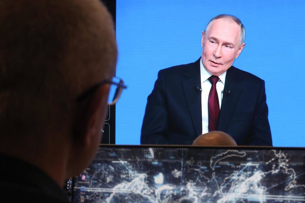 El presidente de Rusia, Vladimir Putin, durante su valoración de fin de año, a 19 de diciembre de 2025