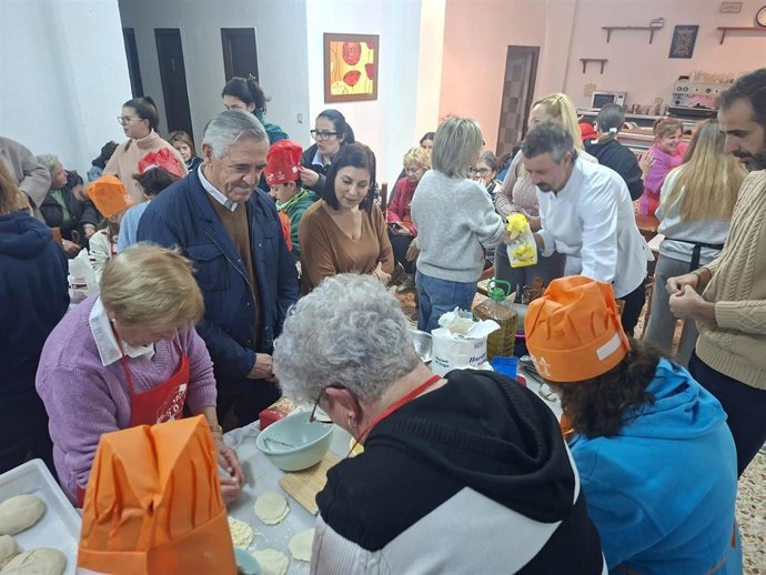 Taller de pan artesanal en Purchena (Almería).