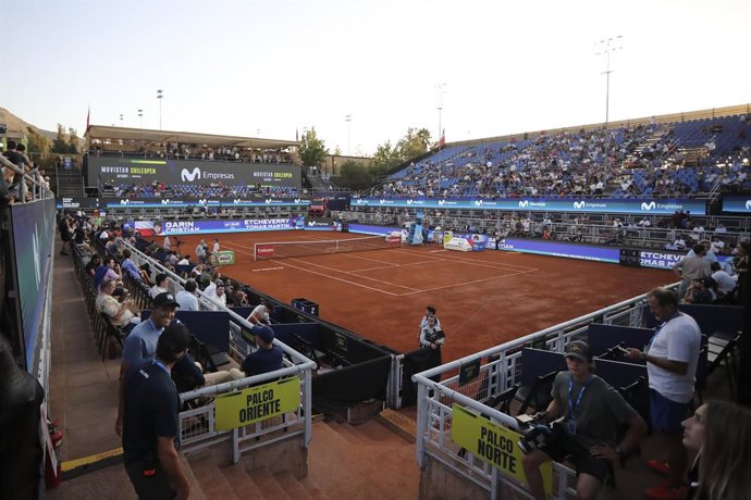 Tenis, Christian Garin vs Tomas Etcheverry Vista panor mica del Club San Carlos de Apoquindo en Santiago, Chile. 26/02/2025 Felipe Zanca/Photosport  Tennis, Christian Garin vs Tomas Etcheverry Panoramic view the Club San Carlos de Apoquindo in Santiago,