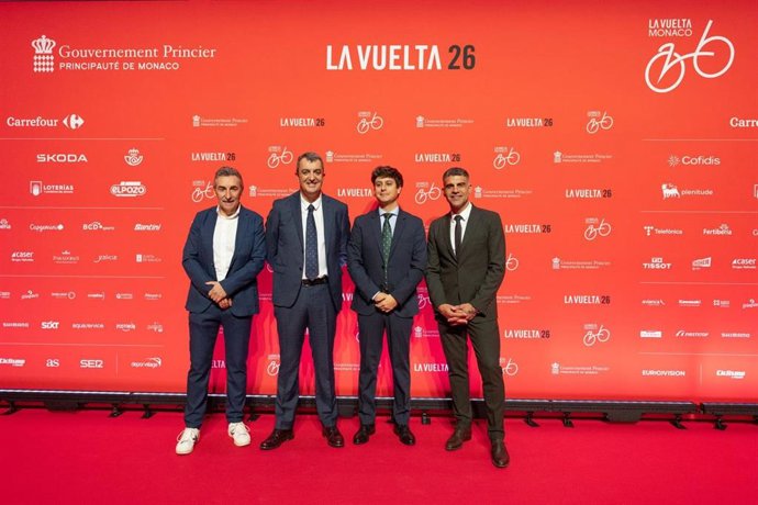 El diputado provincial Casimiro Fernández, en la presentación de la Vuelta Ciclista a España 2026.