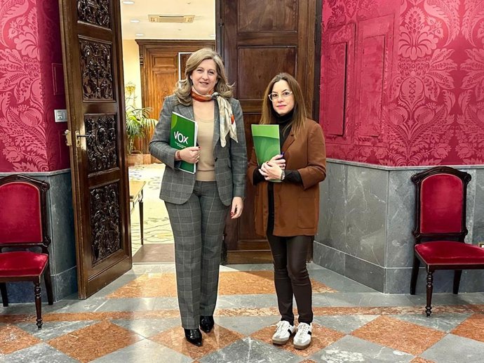 Concejales del grupo municipal de Vox en el Ayuntamiento de Granada.