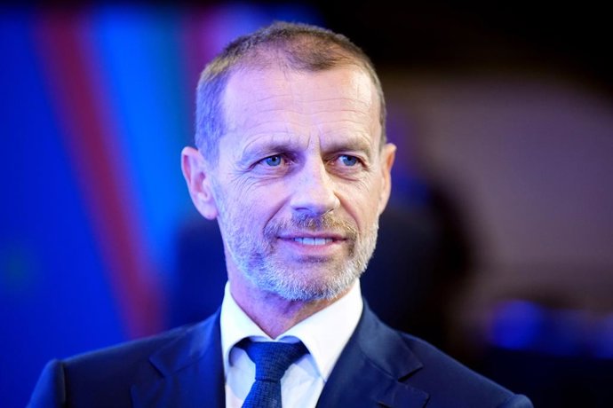 Archivo - 12 November 2025, United Kingdom, London: UEFA President Aleksander Ceferin attends the UEFA EURO 2028 launch at Below The Lights. UEFA EURO 2028 will take place in the UK and Republic of Ireland. Photo: James Manning/PA Wire/dpa
