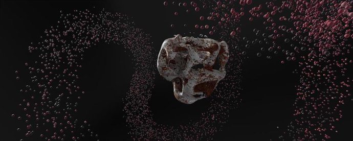 Arkabia exhibe en su fachada la obra digital 'Liminal', que convierte los datos demográficos de Álava en capas visuales