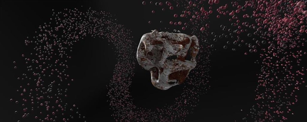 Arkabia exhibe en su fachada la obra digital 'Liminal', que convierte los datos demográficos de Álava en capas visuales