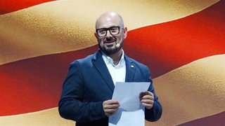 El presidente del PAR, Alberto Izquierdo, candidato de este partido a la Presidencia del Gobierno de Aragón.