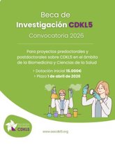 Foto: La Asociación Afectados CDKL5 lanza la convocatoria de la Beca de Investigación en CDKL5 de 2026
