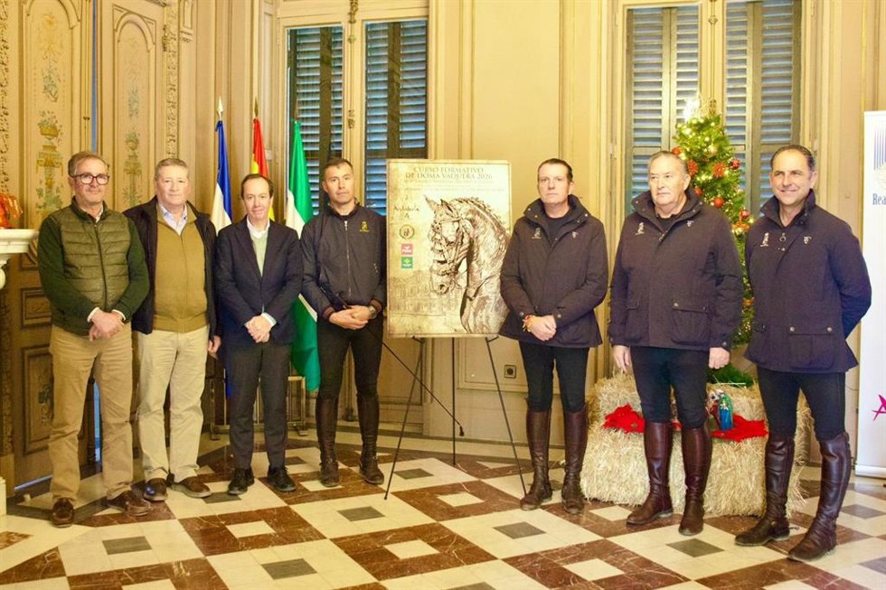 Presentación del nuevo curso formativo de doma vaquera de la Real Escuela de Arte Ecuestre.