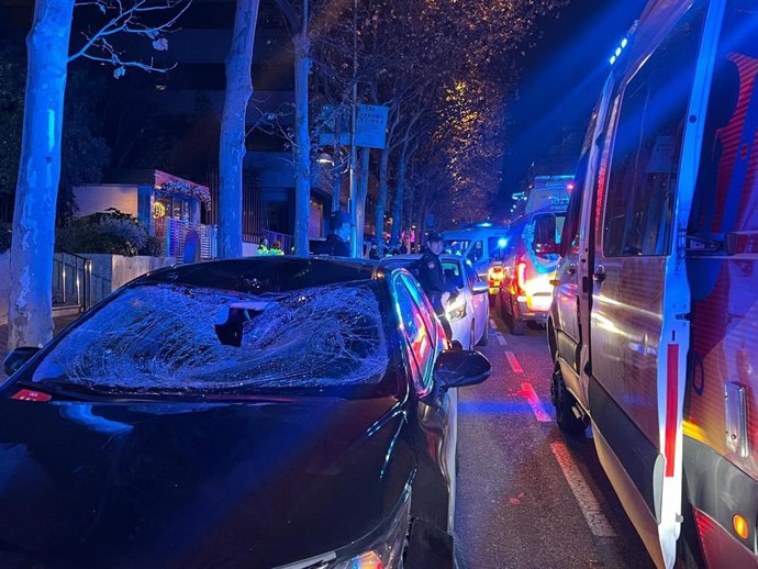 Atropello en María de Molina, 37, Chamartín.