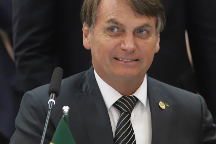 Archivo - BENTO GONCALVES, 6 de dezembro de 2019 O presidente brasileiro Jair Messias Bolsonaro participa da 55ª cúpula do bloco comercial sul-americano Mercosul (Mercado Comum do Sul) em Bento Gonçalves, Brasil, em 5 de dezembro de 2019. A 55ª cúpula do 