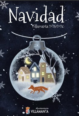 Cartel de Navidad en Villamanta