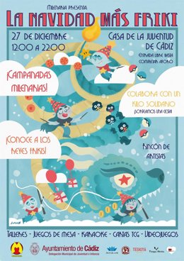 Imagen del cartel de 'La Navidad más friki'. 